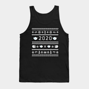 Funny 2020 Christmas, Quarantine Ugly Christmas Tank Top